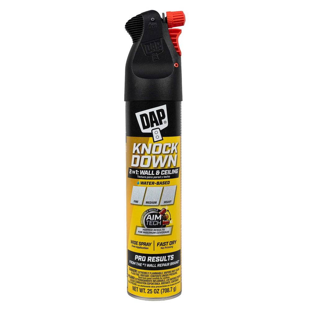 DAP 2in1 25-fl oz White Knockdown Water-based Wall and Ceiling Texture Spray | 7079850010