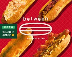 between hot-dog stand