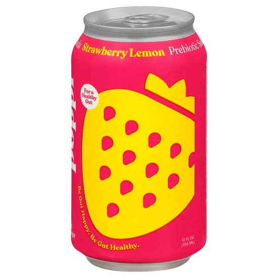 Poppi Prebiotic Soda (12 fl oz) (strawberry-lemon)