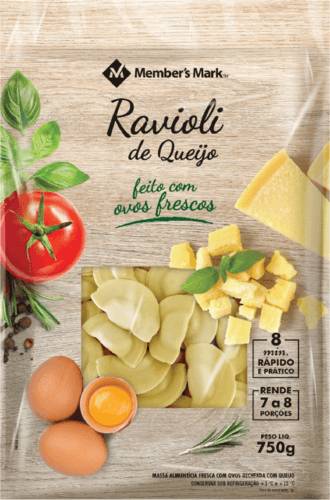 Members' mark ravioli de queijo (750g)