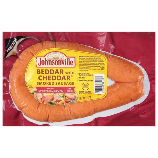 Johnsonville Smoked Beddar With Cheddar Sausage