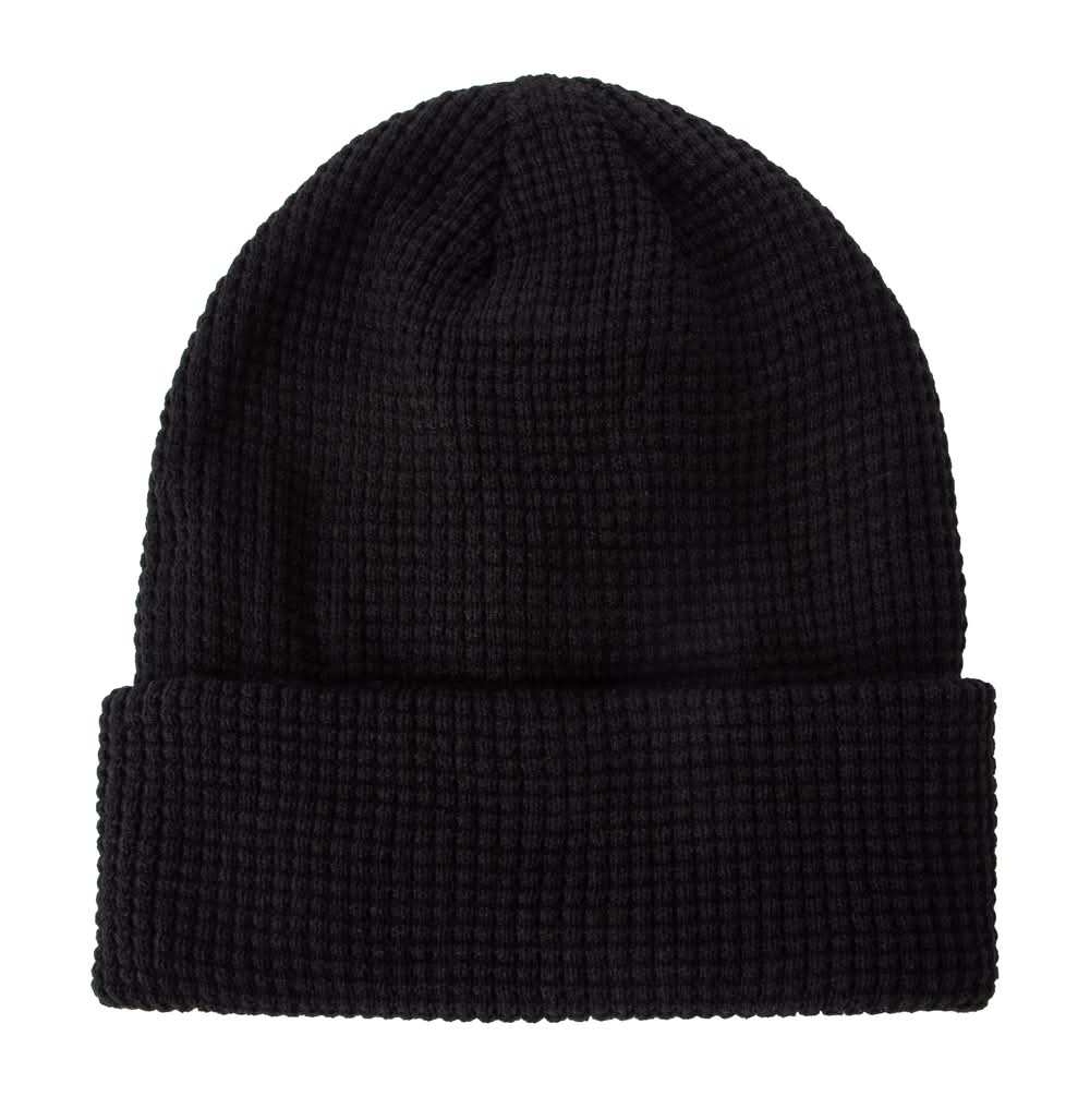 Waffle Knit Beanie Black