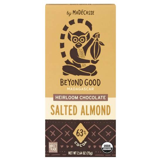 Beyond Good Salted Almond Organic Chocolate Bar (2.6 oz)