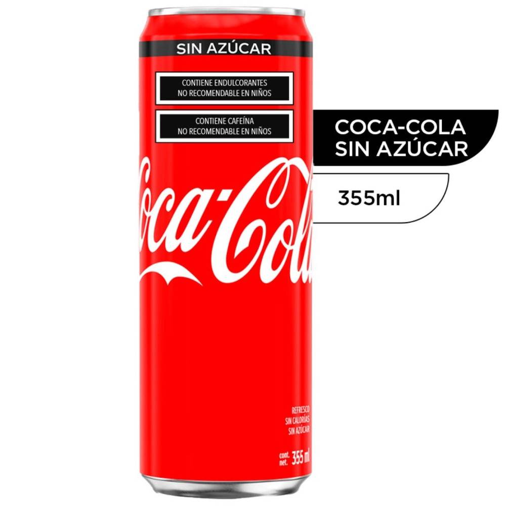 Coca-Cola refresco sin azúcar (355 mL)