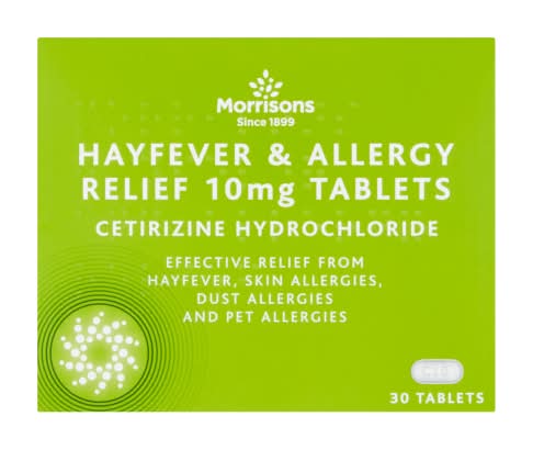 Morrisons Hayfever & Allergy Relief 10 mg Tablets (30 pack)