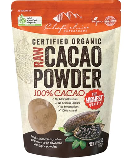 Chef's Choice Raw Organic Cacao Powder (300g)