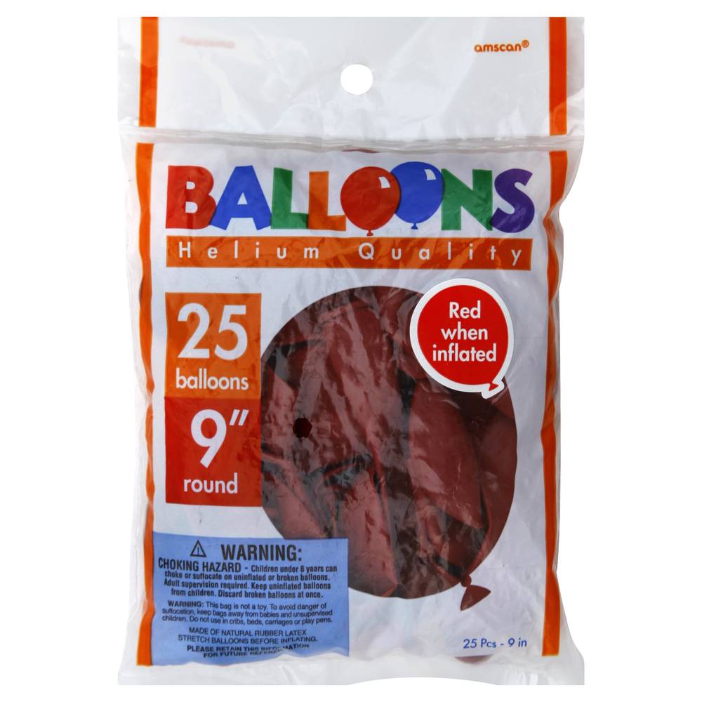 Amscan Uninflated Helium Quality Balloons (25 ct)