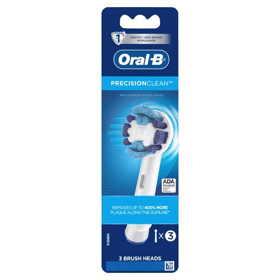 Oral-B Electric Toothbrush Replacement Brush Heads, Precision Clean, 3 CT
