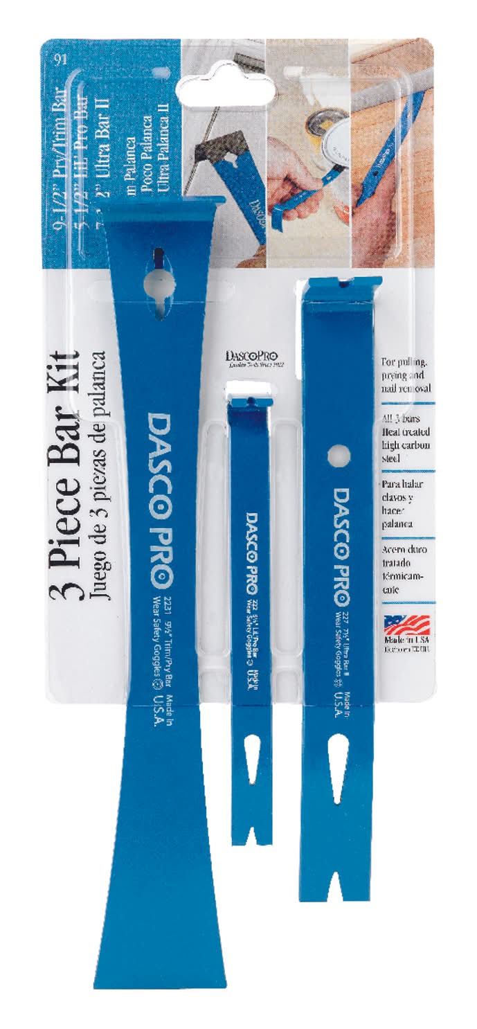 Dasco Pro 5 In. Classic Pry Bar Set 3 Pk
