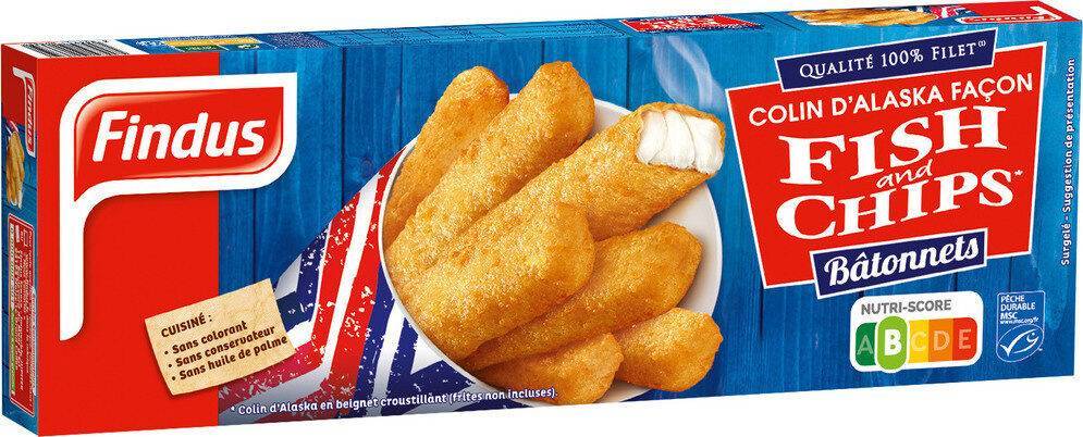 Bâtonnets façon fish and chips - findus - 364g