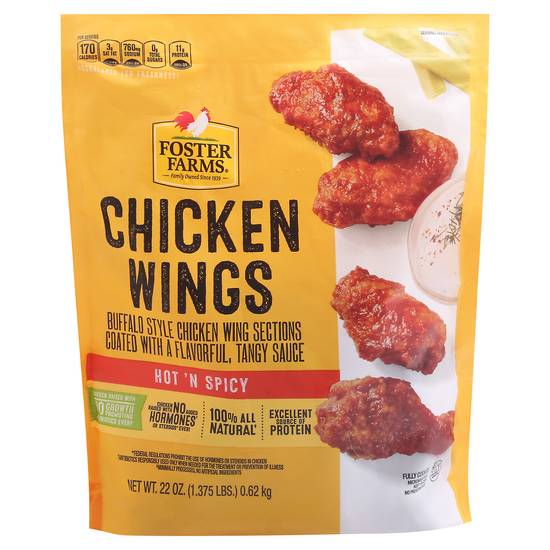 Foster Farms Hot'n Spicy Chicken Wings (tangy sauce)