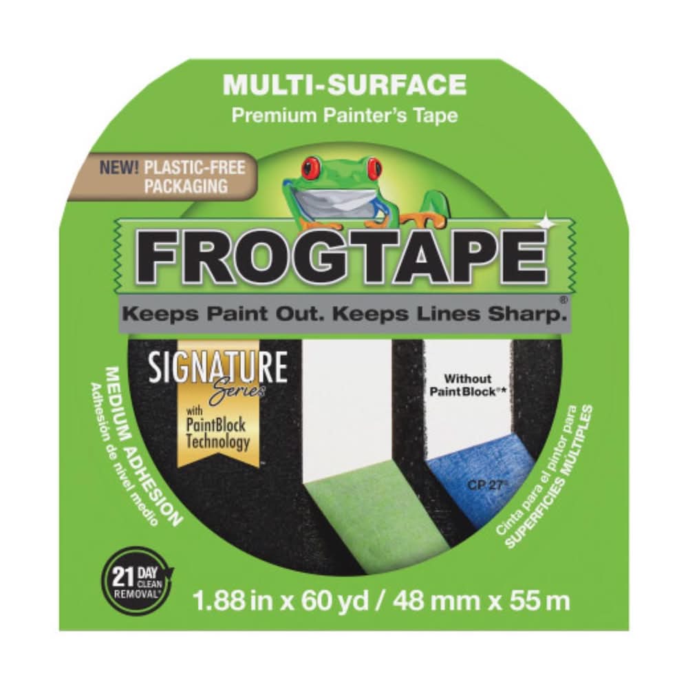 Frogtape 1.88 In. W X 60 Yd L Green Medium Strength Painter'S Tape 1 Pk