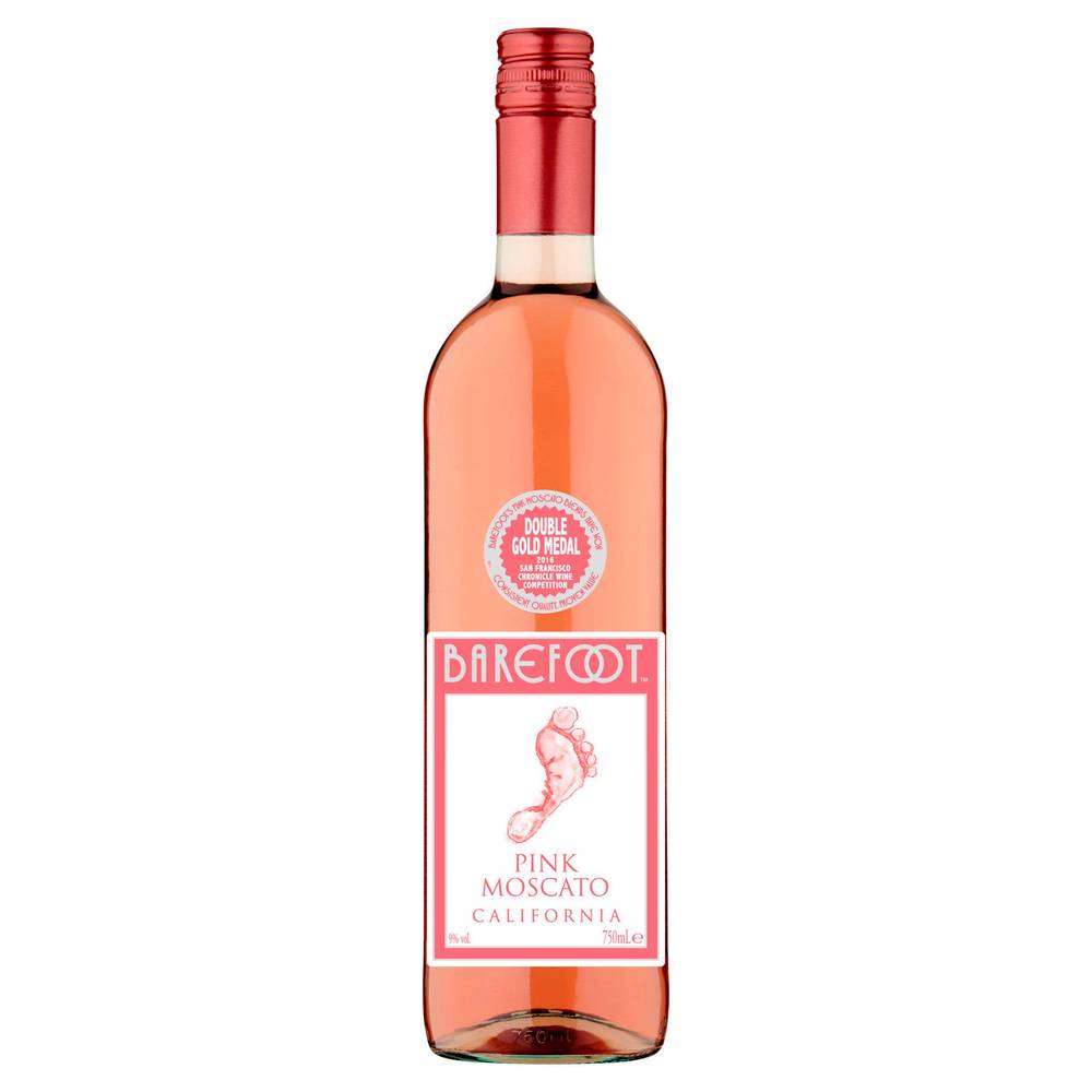 Barefoot Pink Moscato Rosé Wine 75cl