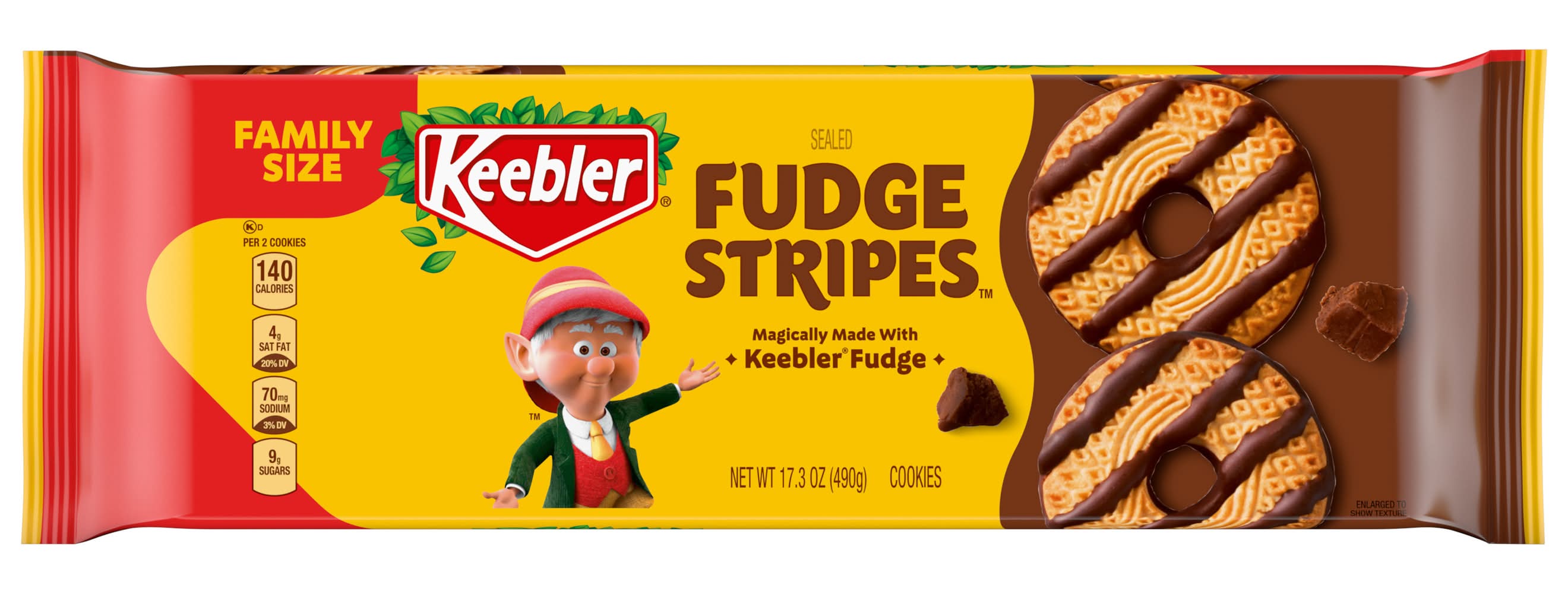Fudge Stripes Original Cookies Family Size (17.3 oz)