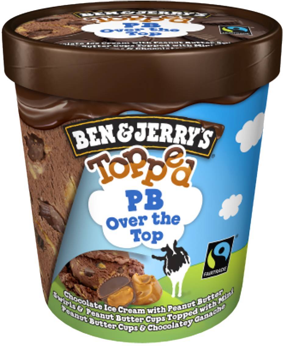 Ben & Jerry's Topped Peanut Butter 'over the top' 436ml