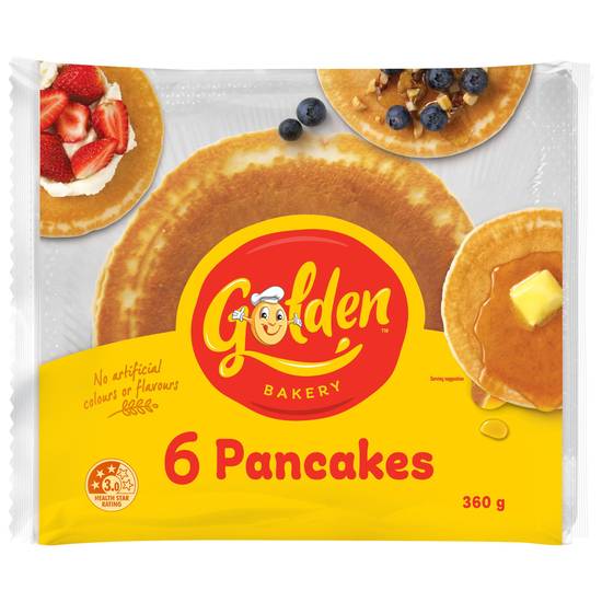 Golden Pancakes (6 Pack) 360g