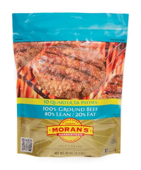 Moran's Ground Beef Patties (40 oz, 10 ct)