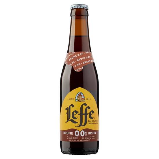 Leffe Bière Belge d''Abbaye Brune 0.0% Alc. Bouteille 330 ml