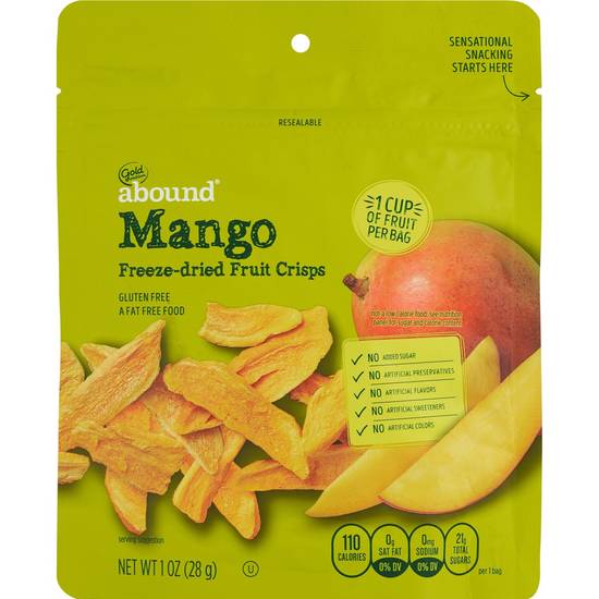 Gold Emblem Abound Mango Freeze-Dried Fruit Crisps, 1 oz