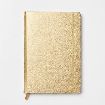 Threshold Ruled Journal 192 Pages, 10 in X 7 in, Metallic Gold