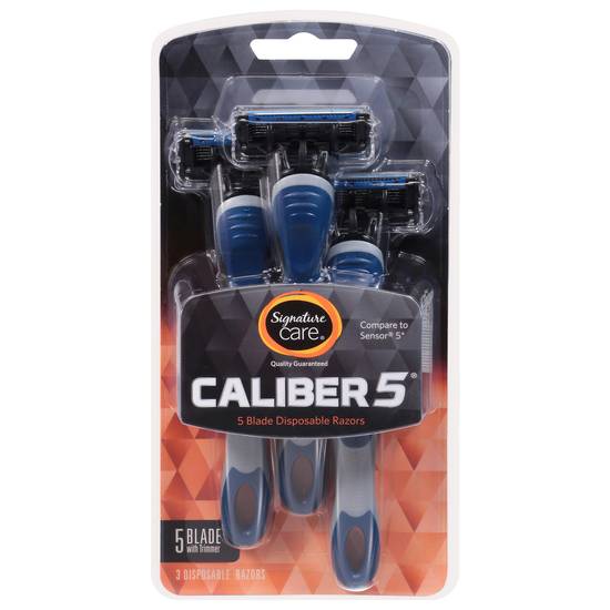 Signature Select 5 Blade Caliber Disposable Razors ( 3 ct )