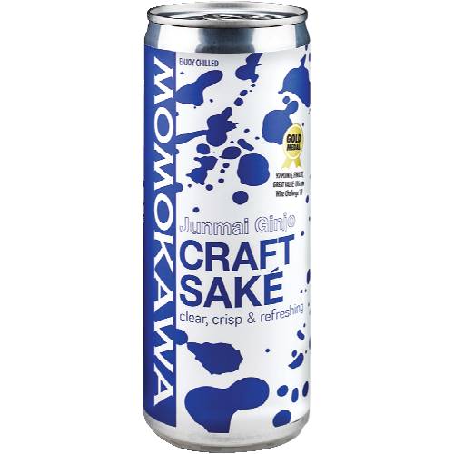Momokawa Junmai Ginjo Sake Can