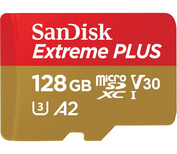 SanDisk Extreme® PLUS microSDXC™ UHS-I card, 128GB