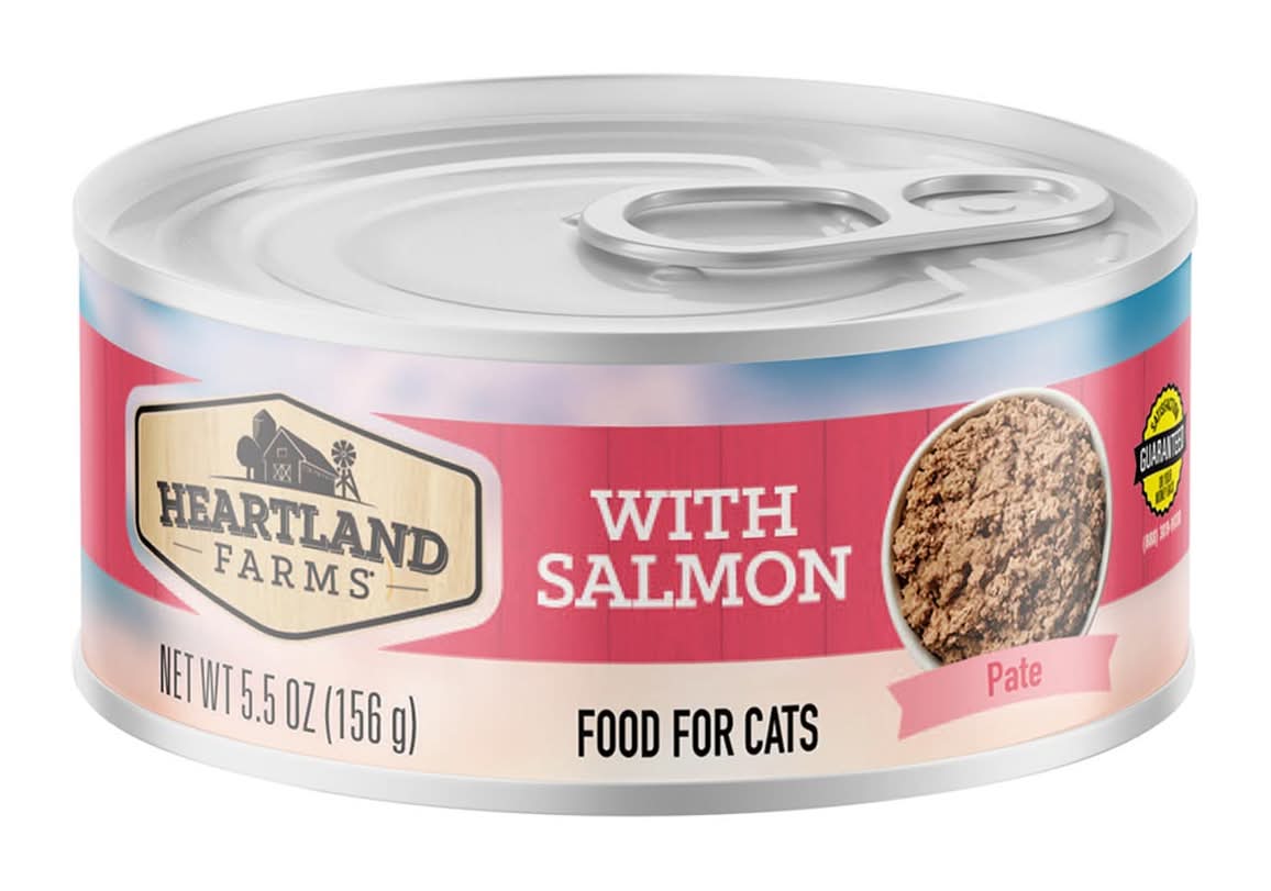 Heartland Farms Canned Salmon Pate Cat Food (5.5 oz)