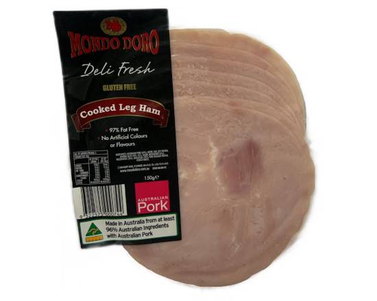 Mondo Doro Gluten Free Cooked Leg Ham 150Gm