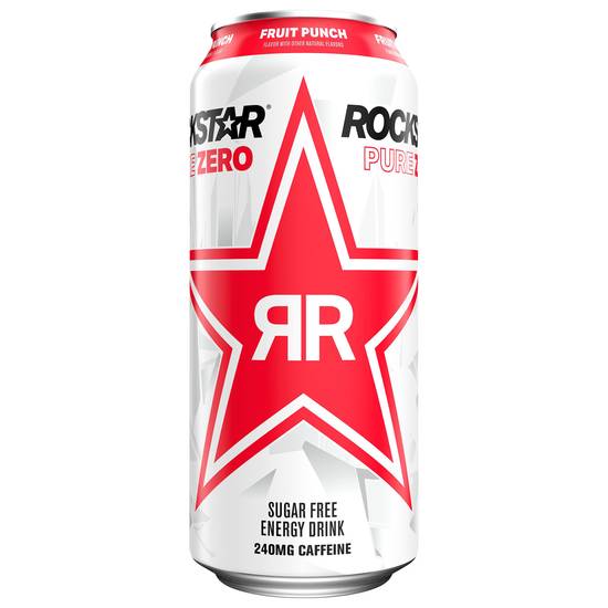 Rockstar Pure Zero Sugar Free Energy Drink Fruit Punch (16 fl oz)