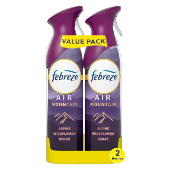 Febreze Air Effects Mountain Scent Air Freshener, 8.8 Oz. Can, pack Of 2