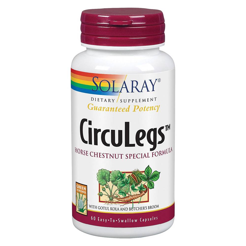 Circulegs - Horse Chestnut Special Formula With Gotul Kola & Butcher'S Broom (60 Easy To Swallow Capsules)