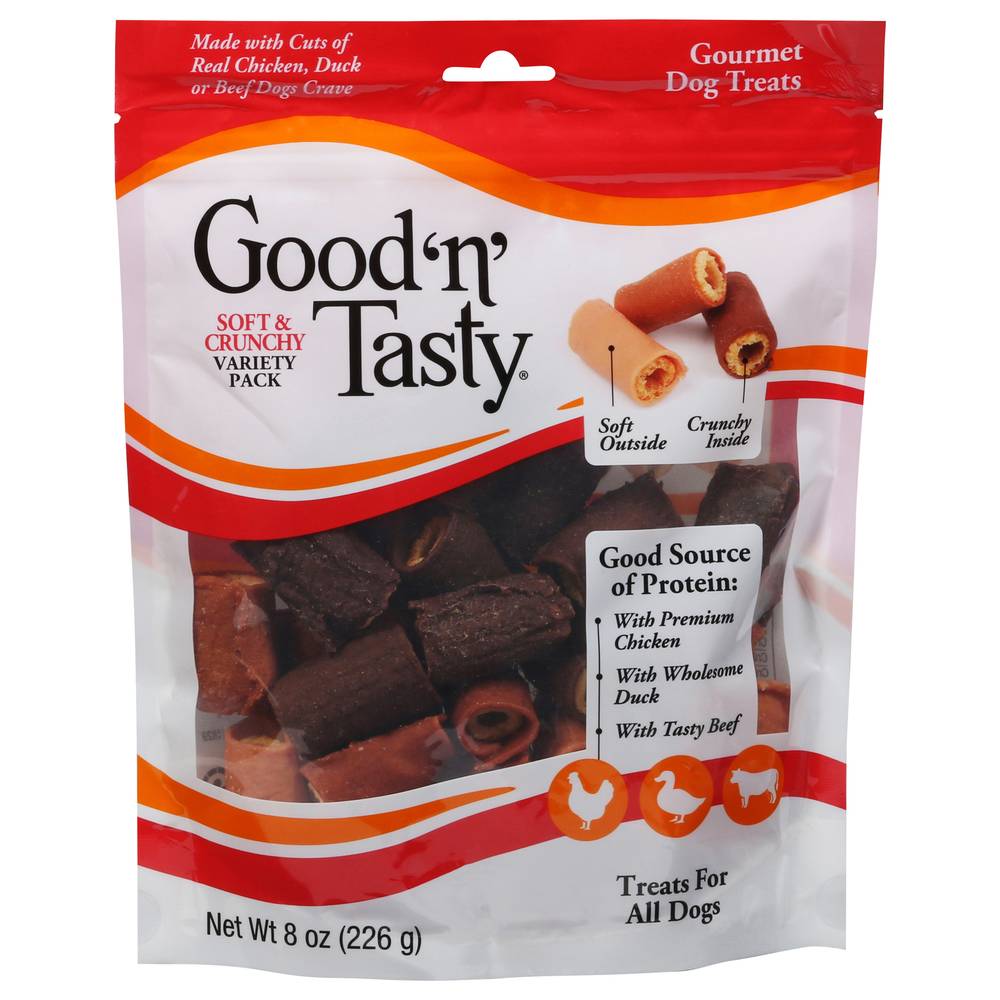 Good 'n' Tasty Variety pack Soft & Crunchy Gourmet Dog Treats (8 oz)