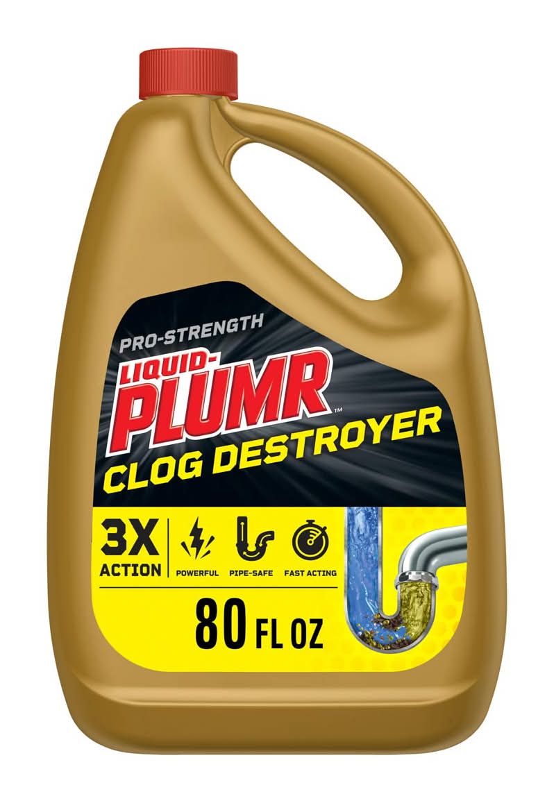 Liquid-Plumr Pro-Strength Clog Destroyer Liquid Drain Cleaner 80 Fluid Ounces