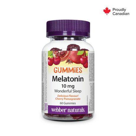 Webber Naturals Melatonin Gummies 10 mg (60 units)