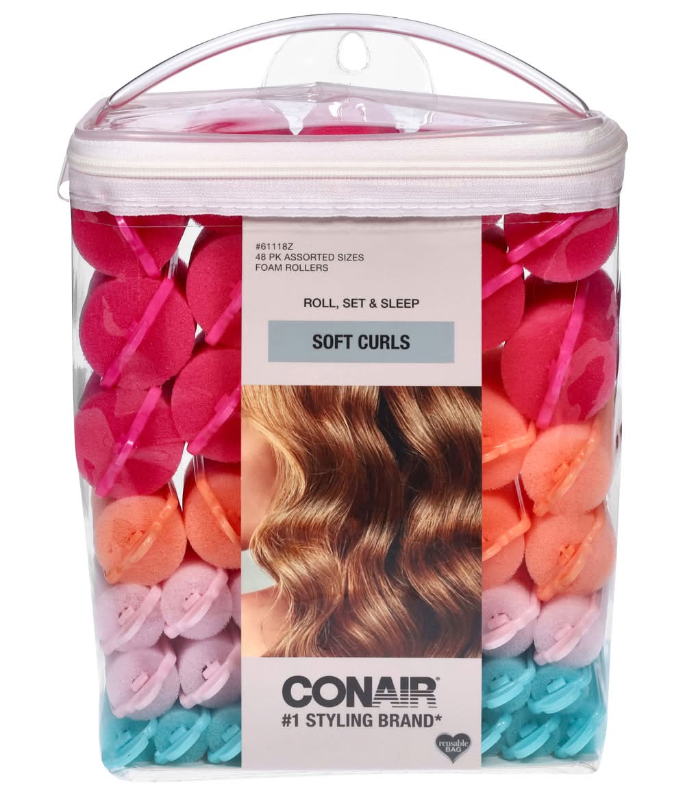 Conair Soft Bouncy Curls Foam Rollers (6.4 oz, 48 ct)