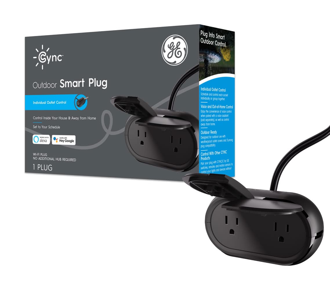 GE Cync 120-Volt 2 -Outlet Outdoor Smart Plug