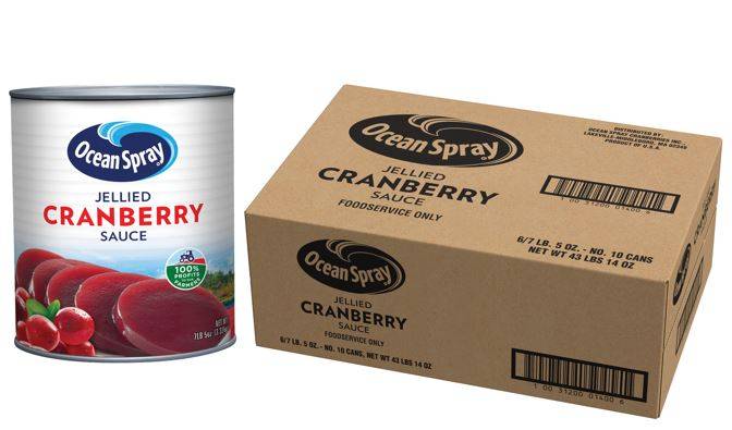 Ocean Spray - Jellied Cranberry Sauce - #10 cans (Case of 6)