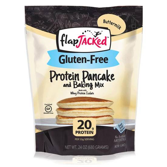 FlapJacked Protein Pancake & Baking Mix, Buttermilk, 24oz
