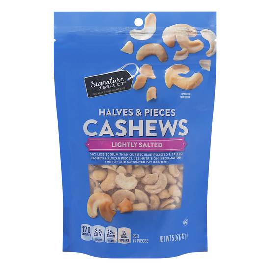 Signature Select Cashews Halves & Pieces Lightly Salted (5 oz)