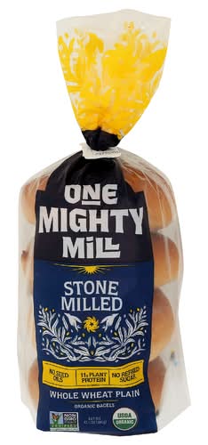 One Mighty Mill Organic Classic Plain Bagels 4 Pack