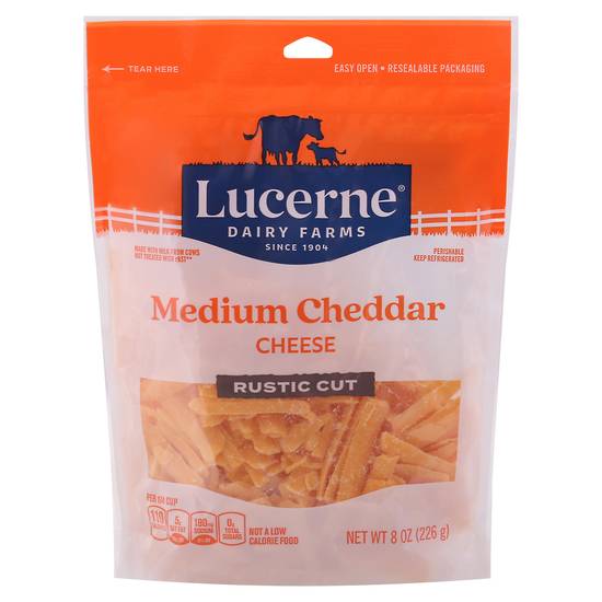 Lucerne Shredded Medium Cheddar Cheese (8 oz)