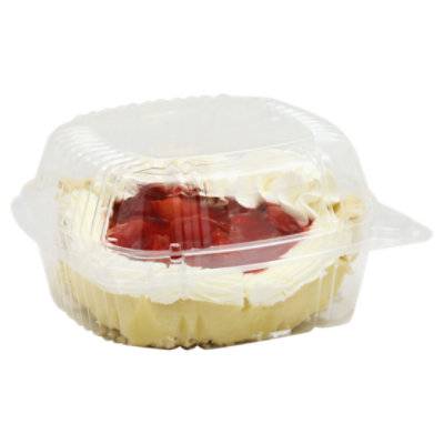 Bakery Pie Slice Stawberry Topped Whip Cream