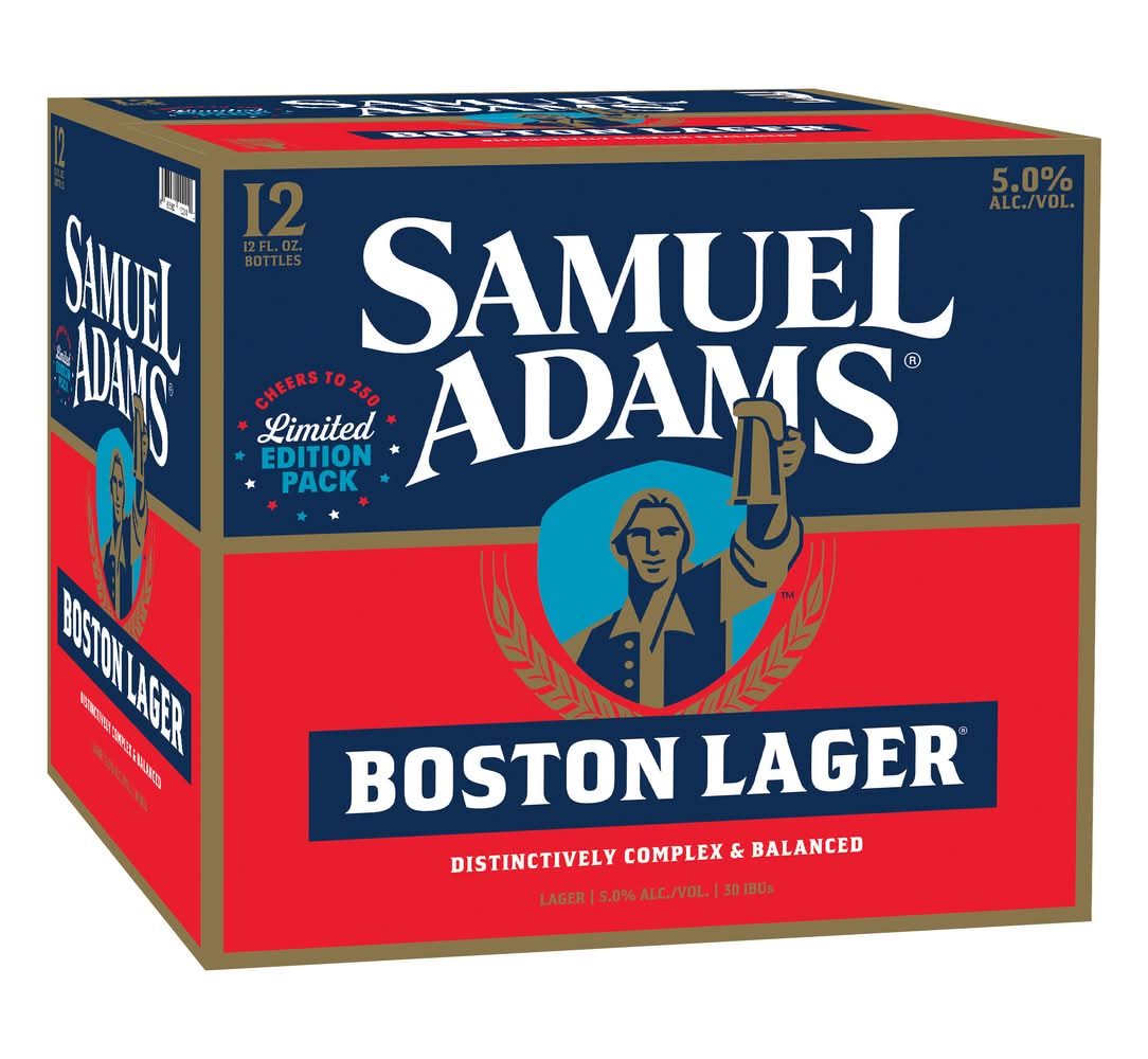 Samuel Adams Boston Lager Beer (12 x 12 fl oz)