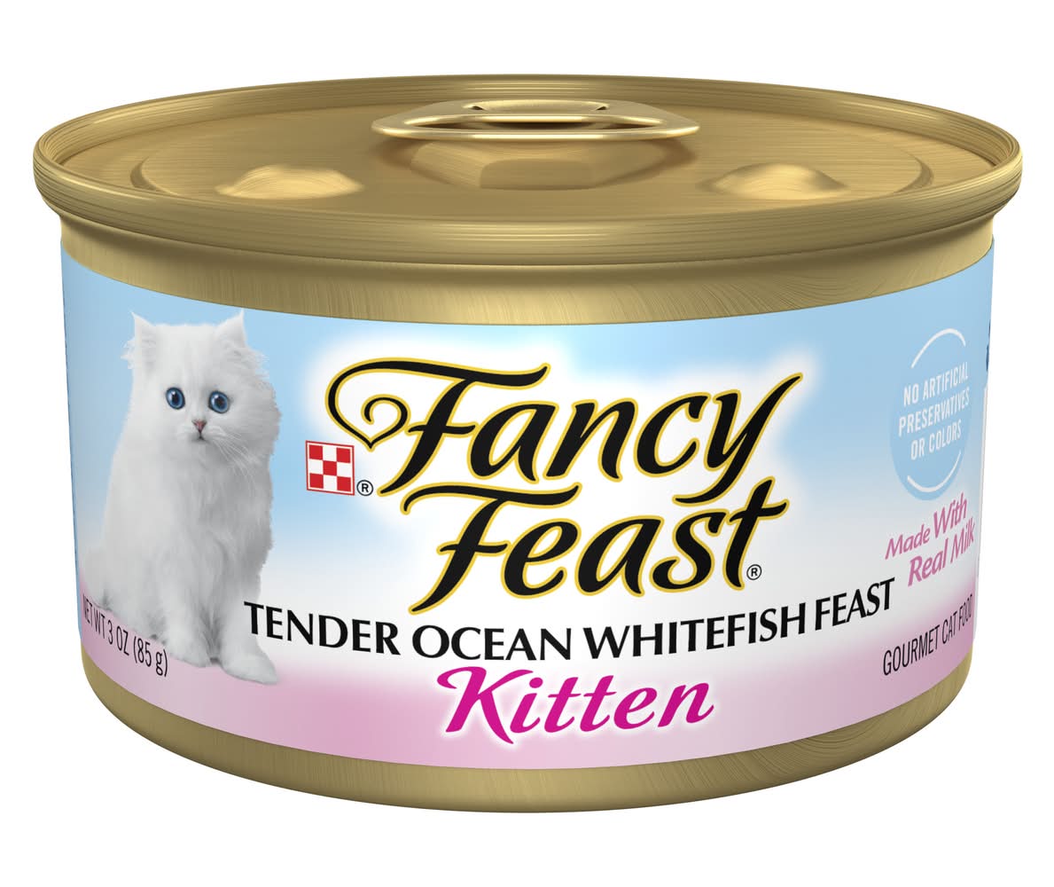 Purina Fancy Feast Tender Ocean Whitefish Kitten Wet Cat Food (3 oz)
