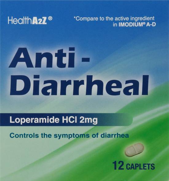 Healtha2z Anti-Diarrheal Loperamide Hci 2 mg (12 ct)