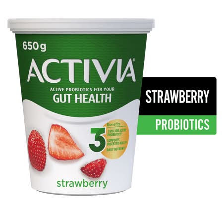 Activia Gut Health Probiotic Yogurt, Strawberry (650 g)