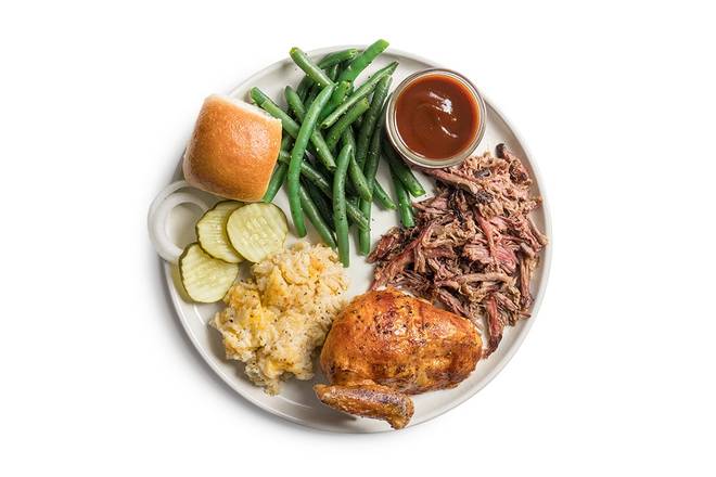 1/4 Chicken & Brisket