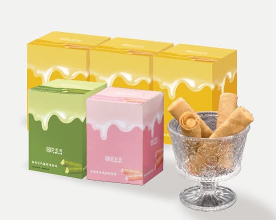 生乳捲風味蛋捲8入-金沙*3盒+抹茶*1盒+草莓*1盒
