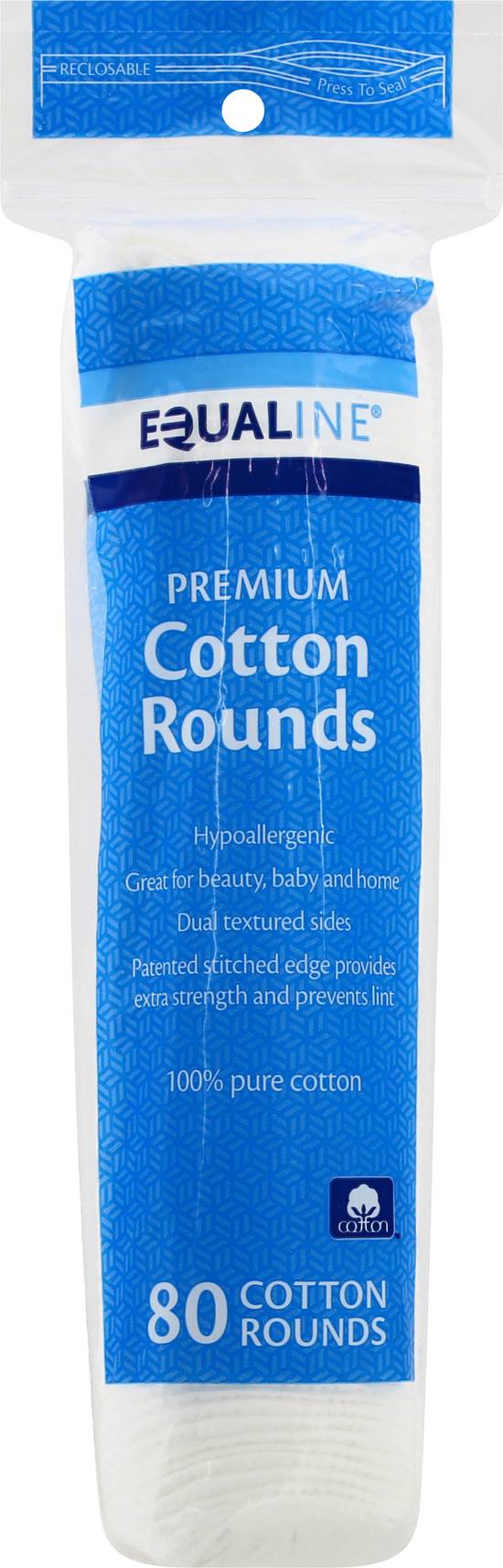 Equaline Premium Cotton Rounds (80 ct)